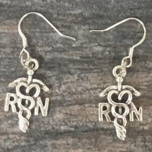 RN Charm Earrings